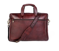 Men&#39;s Genuine Leather Laptop Bag Briefcase Messenger Office Shoulder Sat... - $88.70