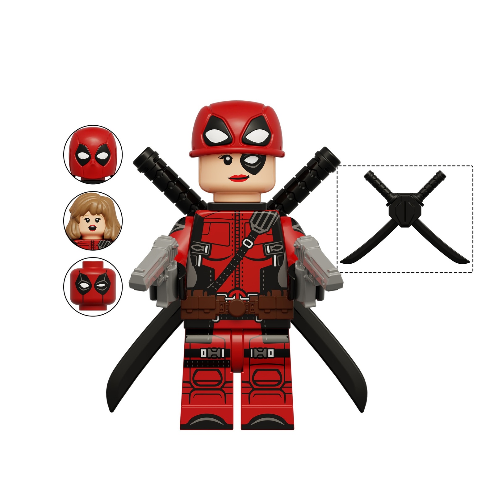 Ladypool Deadpool & Wolverine Lego Compatible Minifigure Bricks Toys