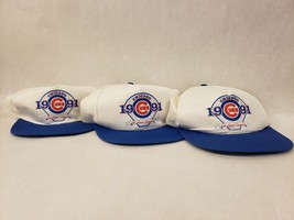 1991 Chicago Cubs Convention 6th Annual Baseball Snapback Cap Hat Lot of 3 - $31.67
