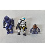 Halo Mega Bloks Mini Figures Lot of 3 Covenant Elite Zealot Grunt UNSC P... - $19.95
