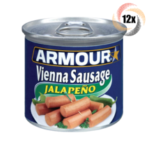 12x Cans Armour Star Jalapeno Flavor Vienna Sausages | 4.6oz | Fast Ship... - £24.58 GBP