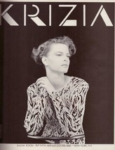 1987 Krizia Dalmation Black and White Vintage Fashion Print Ad 1980s - $5.80