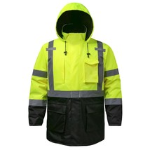 Reflective Jacket,High Visibility Jackets For Men&amp;Women,Waterproof Hi Vi... - $135.99