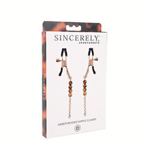 Sincerely, Sportsheets Amber Adjustable Beaded Nipple Clamps Tortoiseshell - $41.59