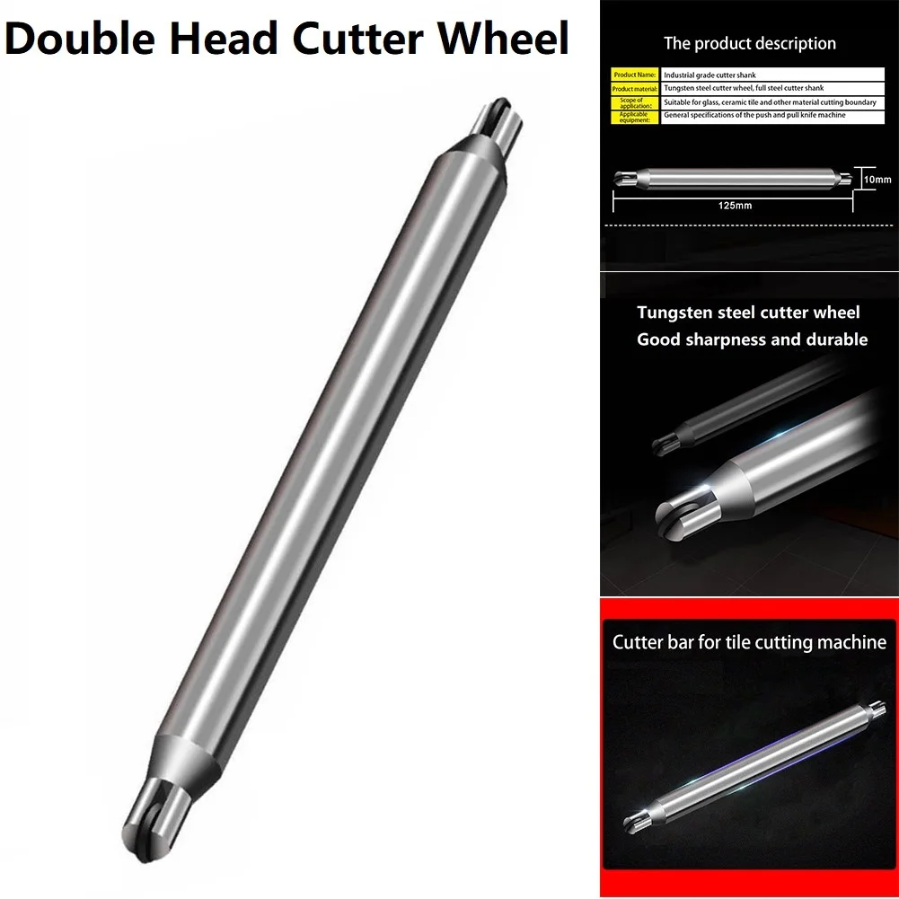 Porcelain Scoring Wheel Manual Double Head Tile Cutter Bar For Cutting Machine - £9.45 GBP