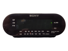 Sony Dream Machine AM/FM Buzzer Snooze Digital Clock Radio ICF-C218 - £13.50 GBP