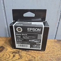 Epson 770 Matte Black 25ml UltraChrome PRO10 SC-P700 Ink Cartridge New *Exp 9/25 - £25.26 GBP