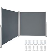 VEVOR Retractable Side Awning 236&quot; x 63&quot;,Double Retractable Patio Screen... - €189,57 EUR