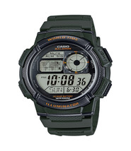 Casio Men's Green Quartz Watch - 10-Year Battery, Affordable Fashion - $71.99