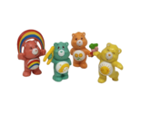 LOT OF 4 VINTAGE 1983 CARE BEARS PVC TOY FIGURES WISH FUNSHINE CHEER FRIEND - $28.50