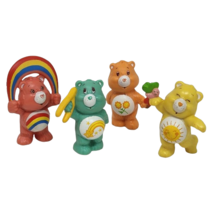Lot Of 4 Vintage 1983 Care Bears Pvc Toy Figures Wish Funshine Cheer Friend - £22.41 GBP