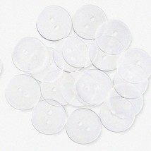 CrystalStitch 2-Hole Sewing Buttons - 0.75&quot; Clear, Pack of 12 - $296.39 MXN