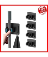 Versatile Heavy-Duty Mop Holder with Hooks - Ideal for Indoor &amp; Outdoor Use - $483.92 MXN