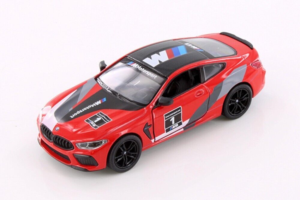 5 inch BMW M8 Competition Coupe Livery - 1/38 Scale Diecast Model - Red - $14.84
