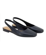 Kensie Womens Shoes Black Flat Slingback Slip-On Padded Lightweight Comfort - $77.17 CAD