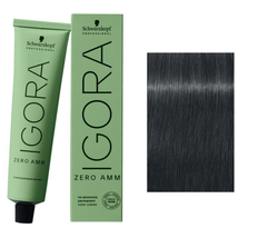 Schwarzkopf IGORA ZERO AMM Hair Color, 7-21 Medium Blonde Ash Cendré
