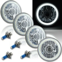 5-3/4 Projector SMD White LED Halo Halogen Bulb Headlight Crystal Clear ... - £150.52 GBP