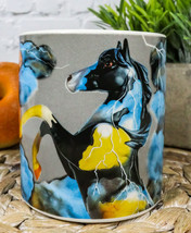 Trail Of Painted Ponies Stormy Dark Weather Thunder Fury Horse Ceramic Mug - £14.38 GBP