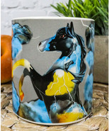 Trail Of Painted Ponies Stormy Dark Weather Thunder Fury Horse Ceramic Mug - $24.66 CAD