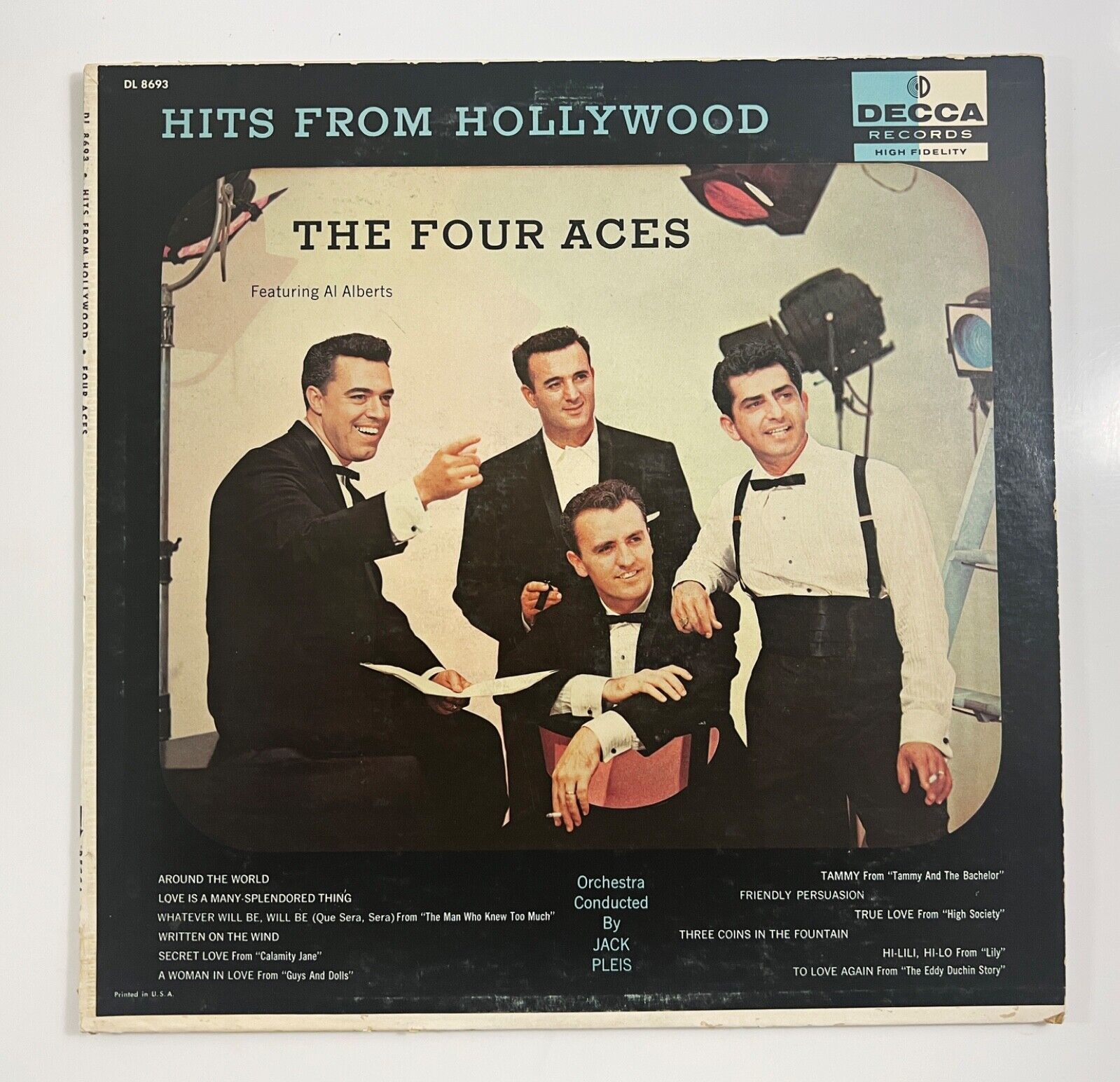 The Four Aces Featuring Al Alberts - Hits From Hollywood (Vinyl 12&quot; LP 1... - $10.88