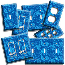 Blue Tropical Oc EAN Life Sea Creatures Light Switch Outlet Wall Plate Room Decor - £14.38 GBP+