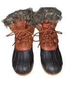 Tommy Hilfiger Faux Fur Upper Duck Boots Leather sole faux suede upper b... - £23.81 GBP