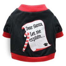 Cozy Cotton Christmas Pet Dog T-Shirt - Festive Attire For All Sizes! - £9.43 GBP+