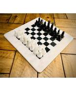 Vintage Marble Chess Set 8&quot; - £197.54 GBP
