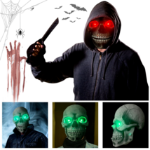 Halloween Skull Movable Mouth Latex Mask Halloween Kills Mask Cosplay Scary Kill - £19.80 GBP