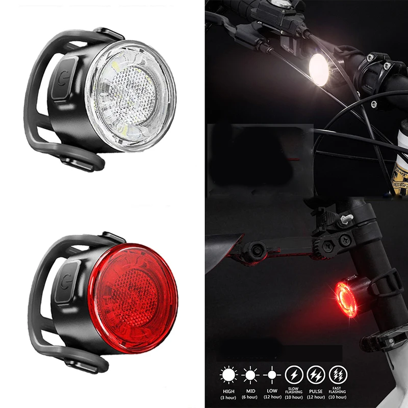 BUCKLOS Bicycle Lighting MTB Bike Light Cycle Lights for Front and Rear Bicycles - £12.49 GBP