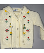 Vintage Toddle Time by JCPenney floral embroidered knit sweater size 2 - $14.70