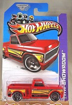 2013 Hot Wheels #161 Hw Showroom-HW Hot Trucks Custom &#39;69 Chevy Pickup Red - £9.40 GBP