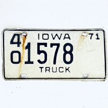 1971 United States Iowa Hamilton County Truck License Plate 40 1578 - $18.80