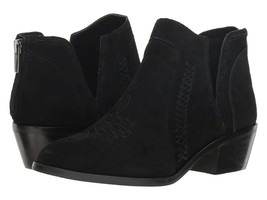 Women Vince Camuto Presita Suede West Block Heel Shooties, Multiple Sizes Black - £95.88 GBP