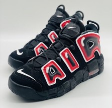 NEW Nike Air More Uptempo Black Laser Crimson 415082-010 GS Sz 7Y Women’... - £126.21 GBP