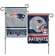 NEW ENGLAND PATRIOTS 2 SIDED 12&quot;x18&quot; GARDEN FLAG NEW &amp; OFFICIALLY LICENSED - £8.41 GBP