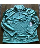Women&#39;s Craft &amp; Barrow Button- Down Fleece Sweatshirt Midland Green size XL - $25.57 CAD