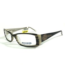 Skechers SK 2009 HRN Eyeglasses Frames Ivory Brown Rectangular 49-16-135 - £14.62 GBP