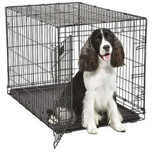 Midwest Contour Wire Dog Crate: Single Door Crate with LapLock Technology - £66.91 GBP+