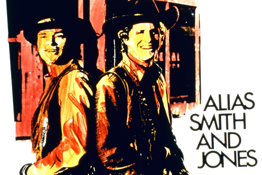 Primary image for Ben Murphy and Pete Duel in Alias Smith and Jones 1971 First Season Artwork Prom