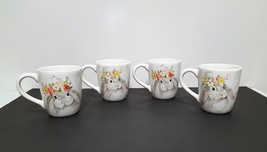 NEW Certified International  Set of 4 Sweet Bunny Mugs 20 OZ Earthenware - $36.99