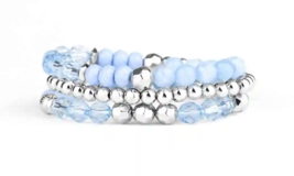 Paparazzi Sugary Shimmer Blue Bracelet - New - £3.51 GBP
