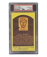 Carl Hubbell Signé 4x6 New York Géants Hall Of Fame Plaque Carte PSA / DNA - £61.48 GBP