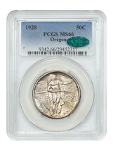 1928 50C Oregon PCGS/CAC MS66 - $712.95