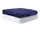 MP2 Glacier Weighted Blanket Nano Ceramic Bead Reversible Queen Warm 60x... - $66.49