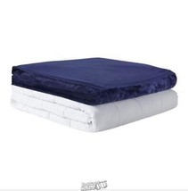 MP2 Glacier Weighted Blanket Nano Ceramic Bead Reversible Queen Warm 60x90 20LBS - £52.07 GBP
