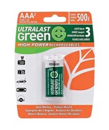 Ultralast ULGHP2AAA Green High-Power Rechargeables AAA NiMH Batteries, 2 pk - $38.08 CAD