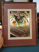 Vintage 1980s Manifestations Still Life Optical Illusionary Art  11&quot; x 14&quot; - $23.38