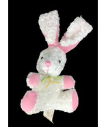 Dan Dee Collectors Choice Easter Bunny Rabbit 7” Plush Pink &amp; White - £9.41 GBP