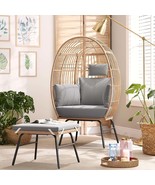 Wicker Egg Chair &amp; Footstool: Patio Relaxation - $4,836.53 MXN